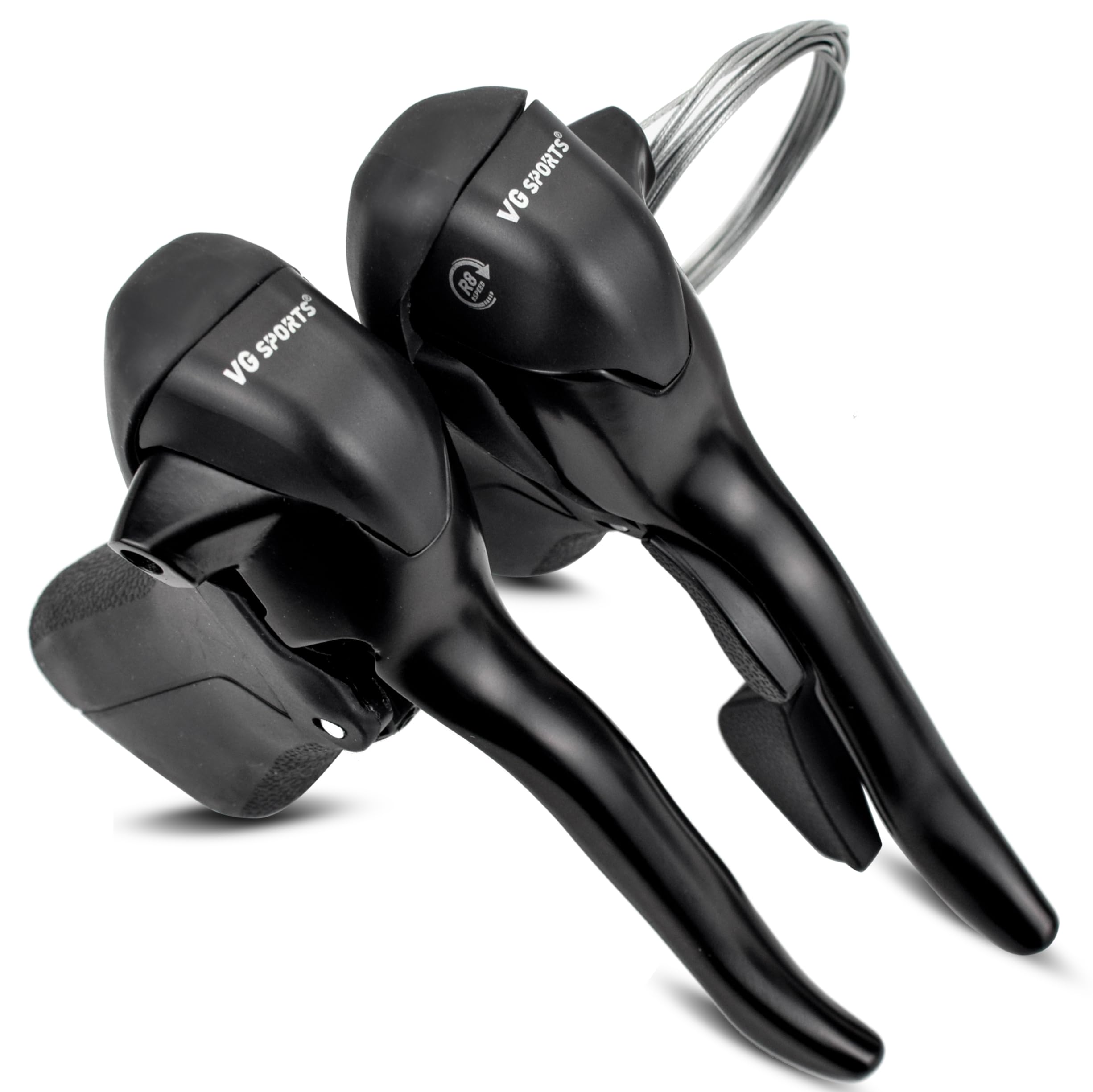 VG SPORTS 1/2 x 8/9/10 Speed Shift Lever & Rear Derailleur & Front Derailluer for Road Bike - Image 4