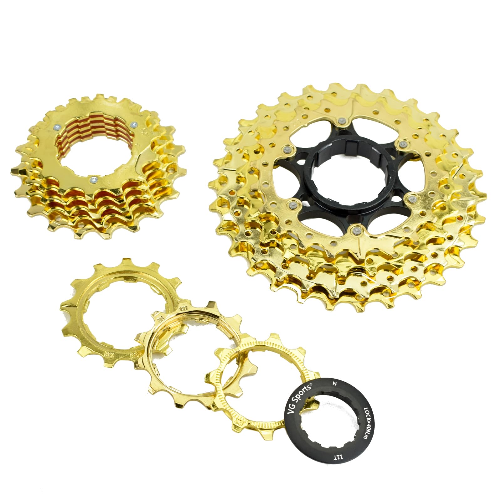 VG SPORTS 12 Speed 11-30T Road Bike Ultra-Light Cassette, Lightweight Aluminum Bracket Bike Cassette - Image 3