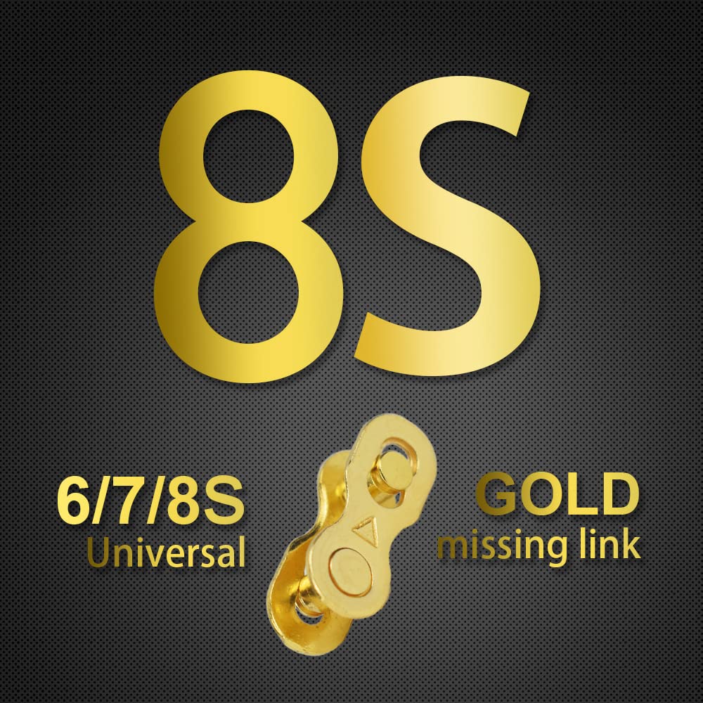 VG SPORTS 4 Pairs Bicycle Missing Link 1/6/7/8/9/10/11/12 Speed Chain Reusable Steel Bike Chain Link - Image 6