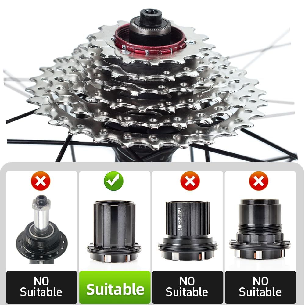 VG SPORTS 7 Speed Cassette 12-28T/12-32T for Road Bike/MTB Cassette - Image 3